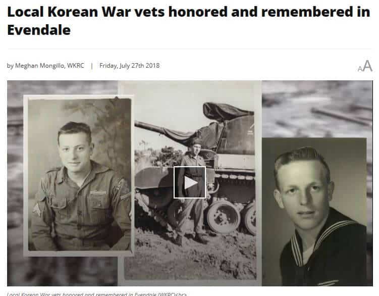 WKRC-TV covers Korean War Armistice Event