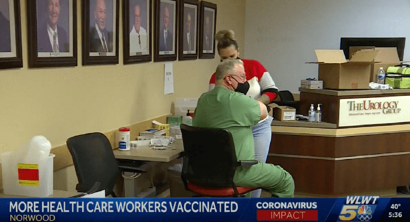 WLW-T visits The Urology Group for COVID-19 vaccines